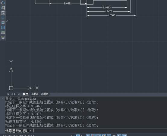 CAD中如何創建標注基線尺寸