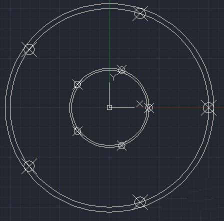 CAD如何繪制輪盤平面圖