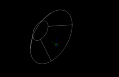 CAD三維設計中用旋轉命令畫圓臺
