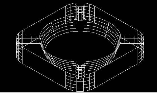 中望CAD煙灰缸畫法
