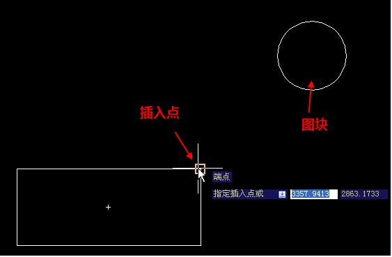 在CAD中插入點離圖塊遠怎么辦？